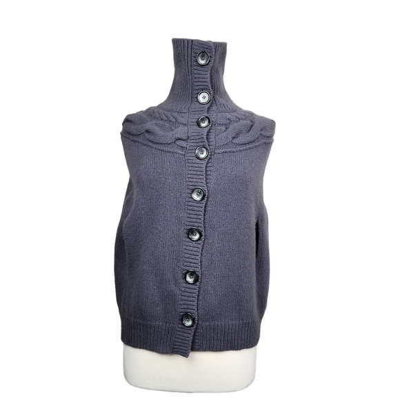 Club Monaco Gray Wool Angora Cashmere Blend Shrug Cardigan Women's Size XS - Picture 3 of 13